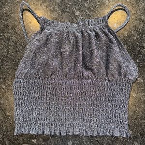 Urban Utfitters Sparkly crop top XS